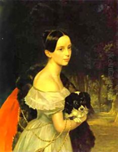 Portrait of U M Smirnova 1837 1840 Portrait of U M Smirnova 1837 1840