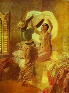 In a Harem by Jules-Elie Delaunay