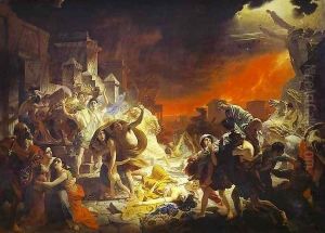 The Last Day of Pompeii a by Jules-Elie Delaunay