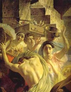 The Last Day of Pompeii b by Jules-Elie Delaunay