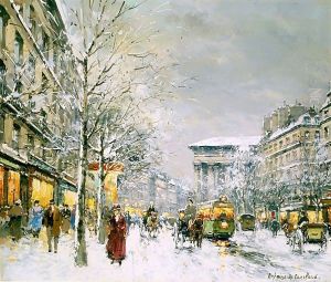 Boulevard de la Madeleine Sous la Neige by Agost Benkhard