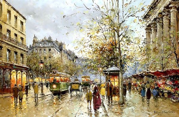 Flower Market at the Madeleine - view 1