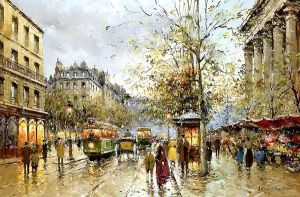 Flower Market at the Madeleine by Agost Benkhard