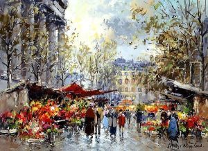 Flower Market Madeleine by Agost Benkhard