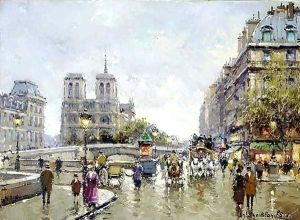 Pont Saint Michel Notre Dame by Agost Benkhard
