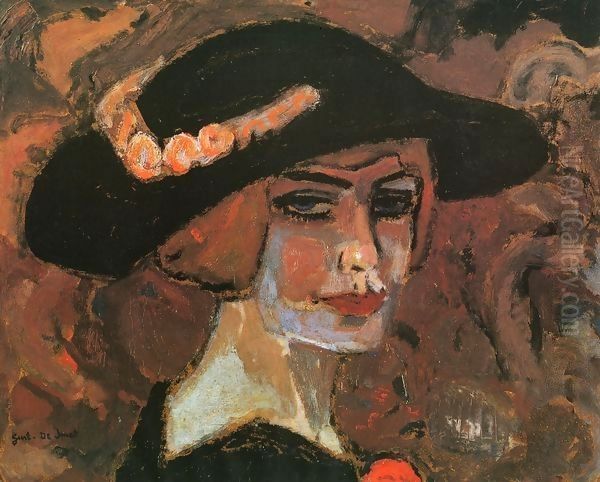 Girl wearing a Hat - view 1
