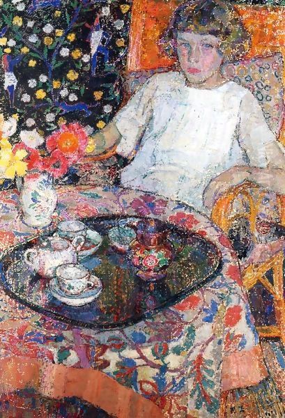 Little Girl at the Table - view 1