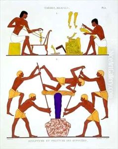 Carpentry and Dyeing Cloth, Yarn by Frederic Cailliaud