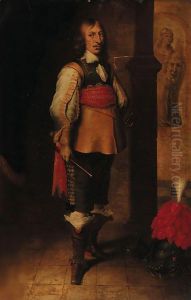 Portrait of an officer by Wybrand Simonsz. de Geest