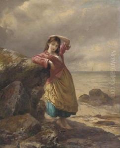 The fisherman's daughter by Augustus Edward Mulready
