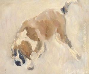 St Bernard by Bruno Andreas Liljefors