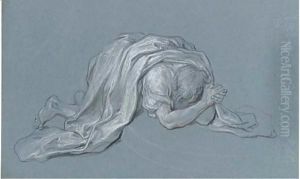 A man with his hands clasped over his head by Charles-Antoine Coypel
