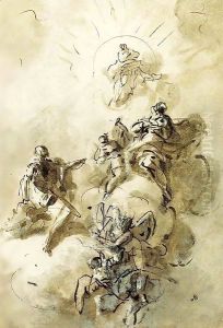 The apotheosis of a Saint by Domenico Mondo