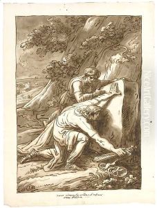 Theseus finding the arms of his father Aegeus Theseus finding the arms of his father Aegeus