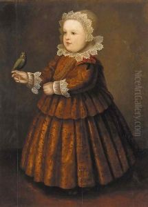 Portrait of a young girl 2 by Wybrand Simonsz. de Geest