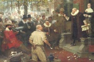 The Smoker's Rebellion (The Edict of William The Testy) by George Henry Boughton