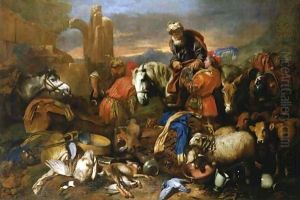 GIo. Bened.S Castlionus Genou by Giovanni Benedetto Castiglione
