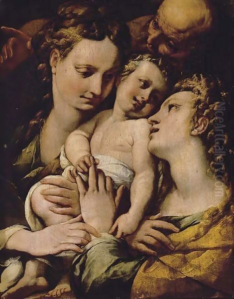 The Mystic Marriage of Saint Catherine by Giulio Cesare Procaccini