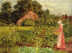 Picking Berries by Henry John Yeend King