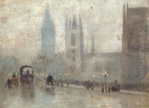 St. Margaret's Westminster, and Big Ben by Herbert Menzies Marshall