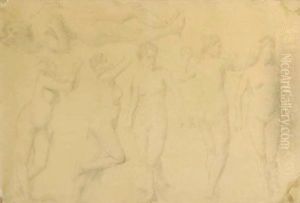 Study of nudes by Ignace Henri Jean Fantin-Latour