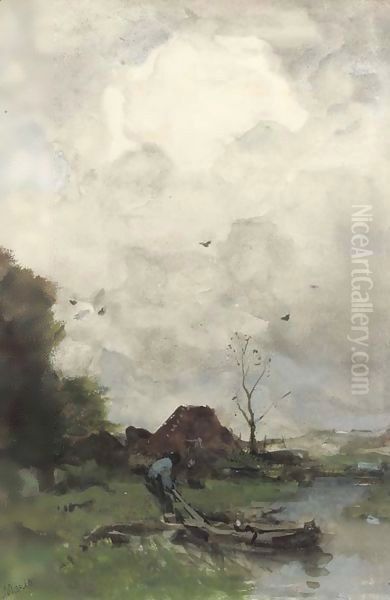 Pulling a boat ashore - view 1