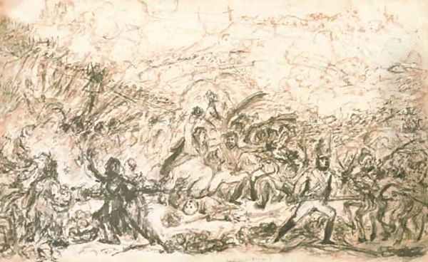 Spanish patriots attacking the French banditti - view 1