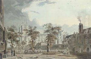 View of Dean's Yard, Westminster, London