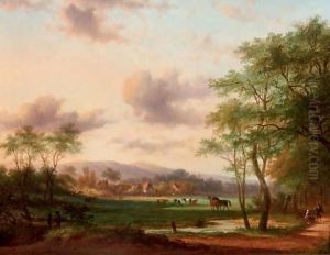 On the outskirts of a town