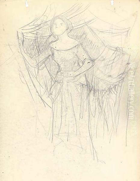 Study for 'Ophelia' - view 1