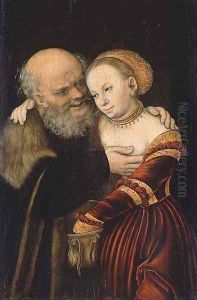 The Ill-matched Lovers by Lucas The Younger Cranach