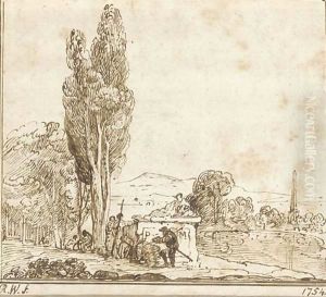 Classical landscape by Richard Wilson