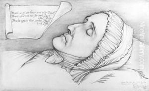Study of a woman on her death-bed Study of a woman on her death-bed