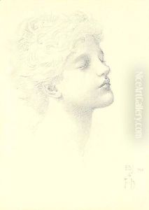 Study of Edward Horner, for 'The Prioress's Tale' by Sir Edward Coley Burne-Jones
