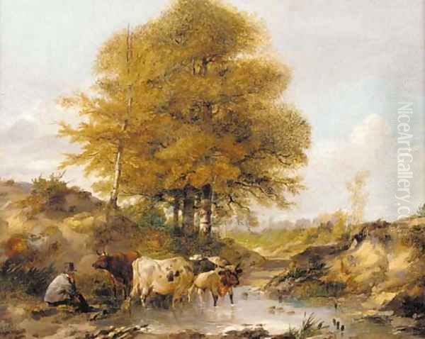 Cattle watering 2 - view 1