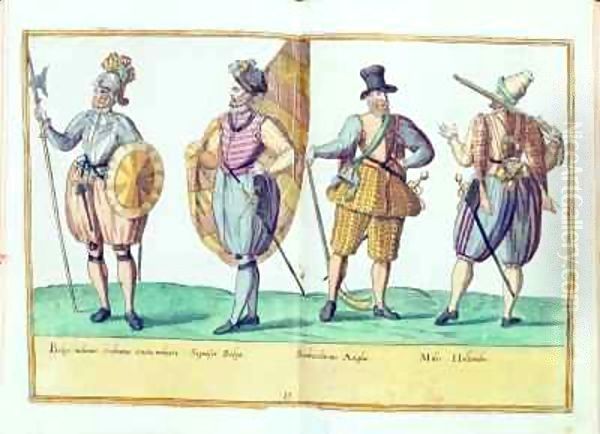 Sixteenth century costumes from 'Omnium Poene Gentium Imagines' - view 1