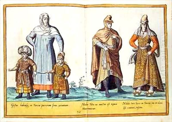 Sixteenth century costumes from 'Omnium Poene Gentium Imagines' 3 - view 1