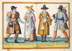 Sixteenth century costumes from 'Omnium Poene Gentium Imagines' 4 by Abraham de Bruyn