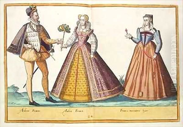 Sixteenth century costumes from 'Omnium Poene Gentium Imagines' 10 - view 1