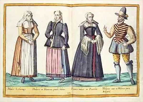 Sixteenth century costumes from 'Omnium Poene Gentium Imagines' 14 - view 1