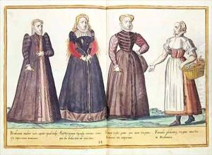 Sixteenth century costumes from 'Omnium Poene Gentium Imagines' 17 by Abraham de Bruyn