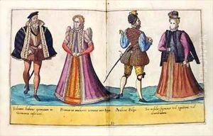 Sixteenth century costumes from 'Omnium Poene Gentium Imagines' 21 by Abraham de Bruyn
