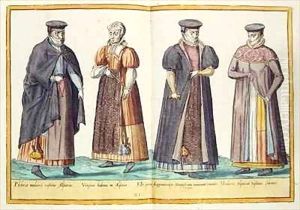 Sixteenth century costumes from 'Omnium Poene Gentium Imagines' 22 by Abraham de Bruyn