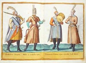 Sixteenth century costumes from 'Omnium Poene Gentium Imagines' 23