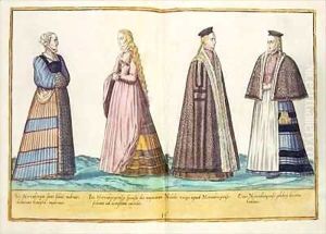 Sixteenth century costumes from 'Omnium Poene Gentium Imagines' 26 by Abraham de Bruyn