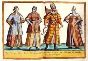 Sixteenth century costumes from 'Omnium Poene Gentium Imagines' 27