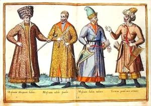 Sixteenth century costumes from 'Omnium Poene Gentium Imagines' 28 by Abraham de Bruyn