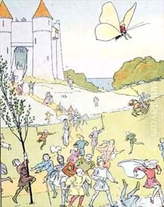 Illustration from Tom Thumb 2 by Leonard Leslie Brooke