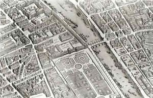 Plan of Paris, known as the 'Plan de Turgot' 4 by Bretez, Louis