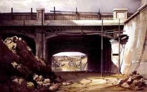 Hampstead Road Bridge 2 by John Cooke Bourne